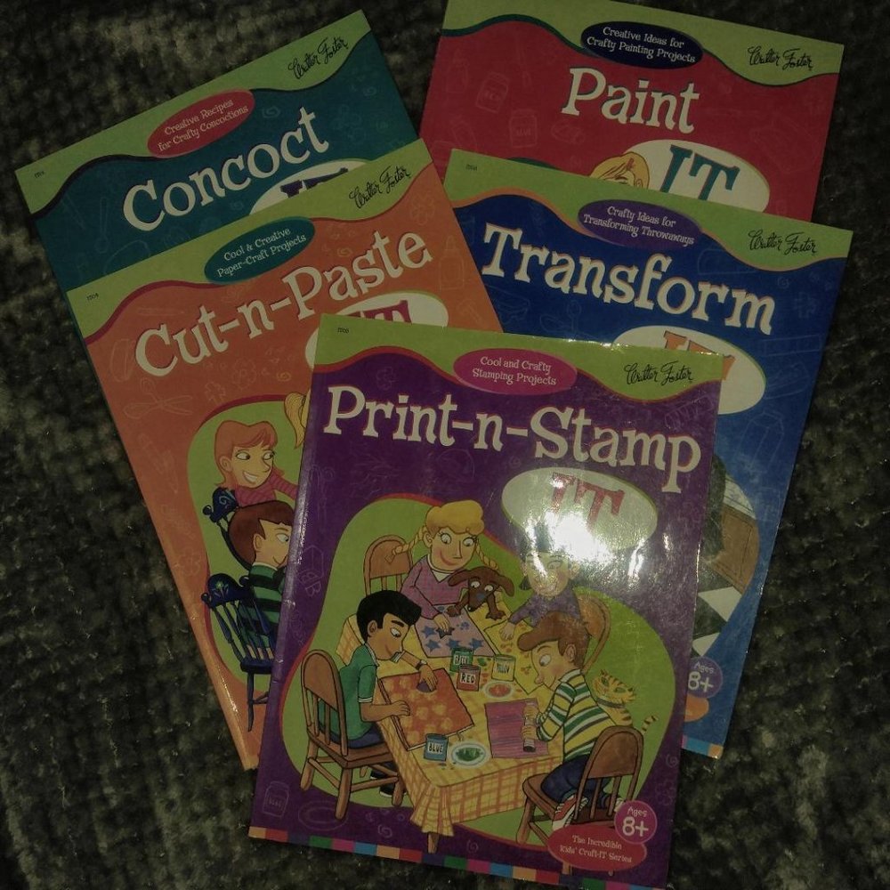 Like NEW. 5 BOOKS!! Kid's Craft-ItSeries B…